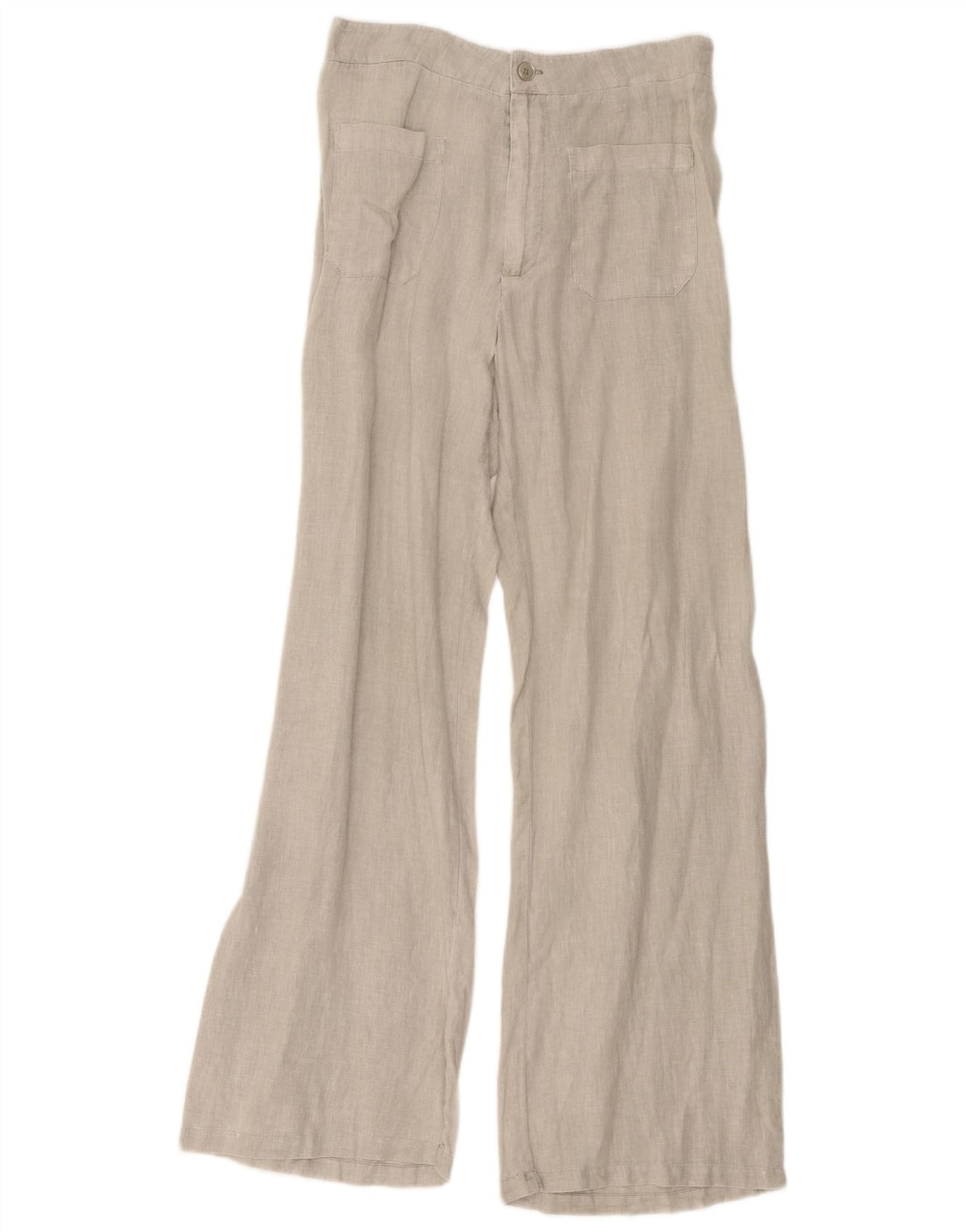 Zara Kvinder Casual Bukser med brede ben Medium W28 L32 Grå
