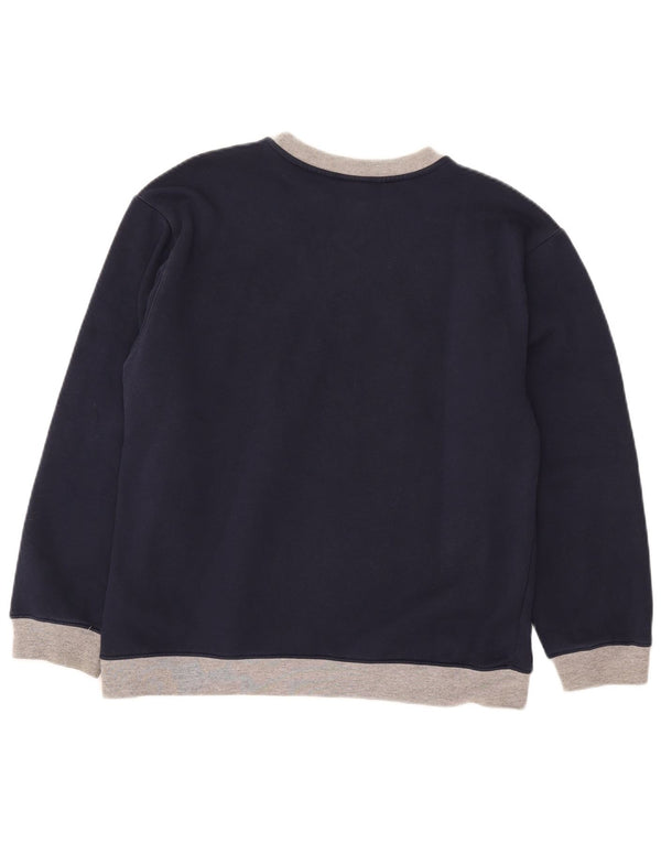 Nike drenge grafisk sweatshirt jumper 15-16 år XL marineblå farveblok