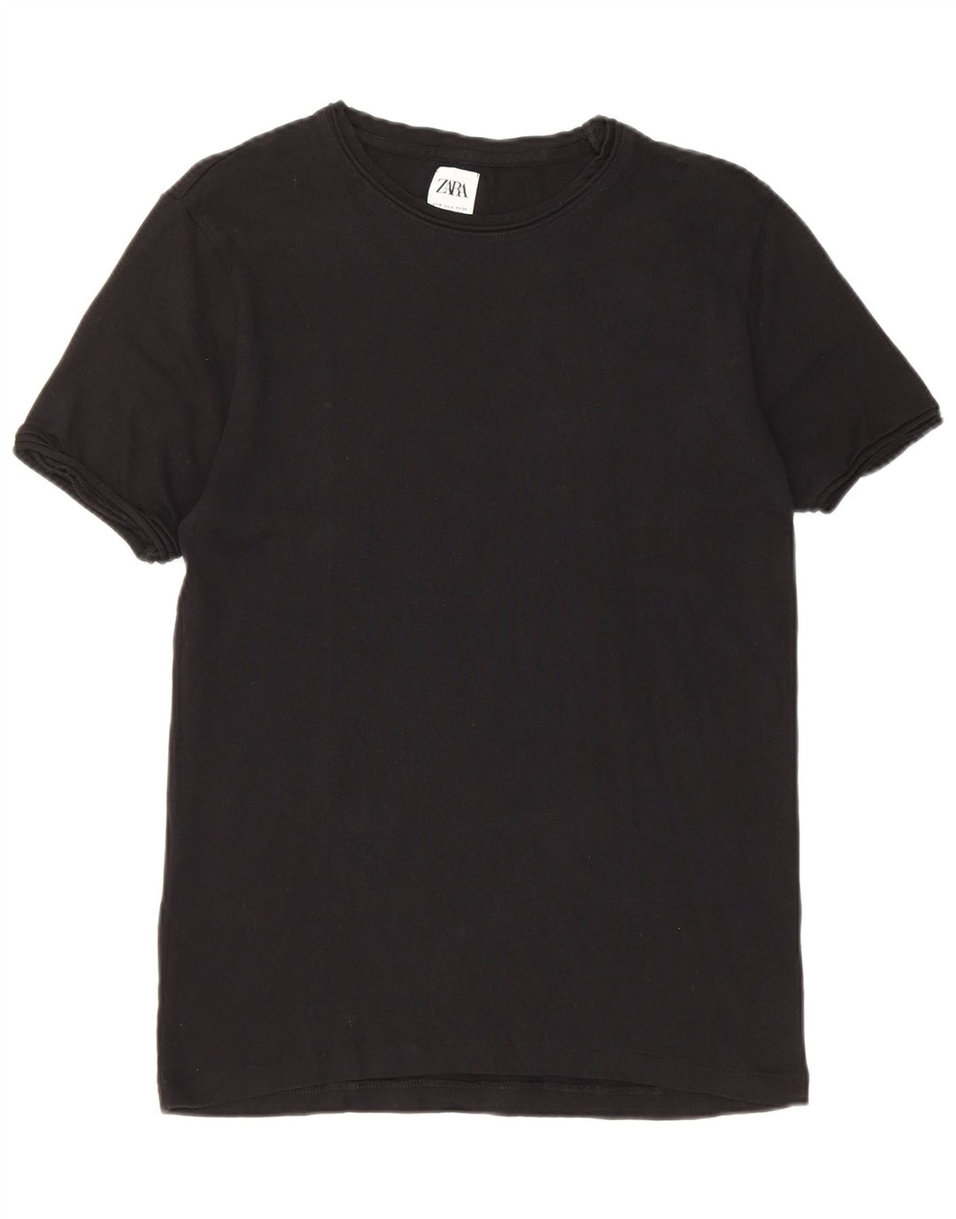 Zara Herre T-Shirt Top Lille Sort