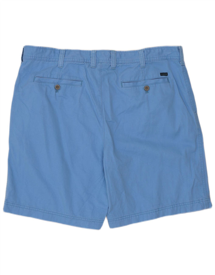 Izod Herre Chino Shorts W40 XL Blå Bomuld