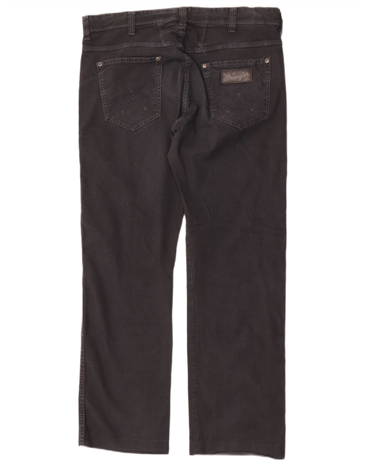 Wrangler Herre Clyde Straight Jeans W36 L32 Sort Bomuld
