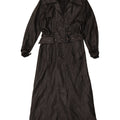 Vintage læderfrakke til kvinder UK 16 Large Black