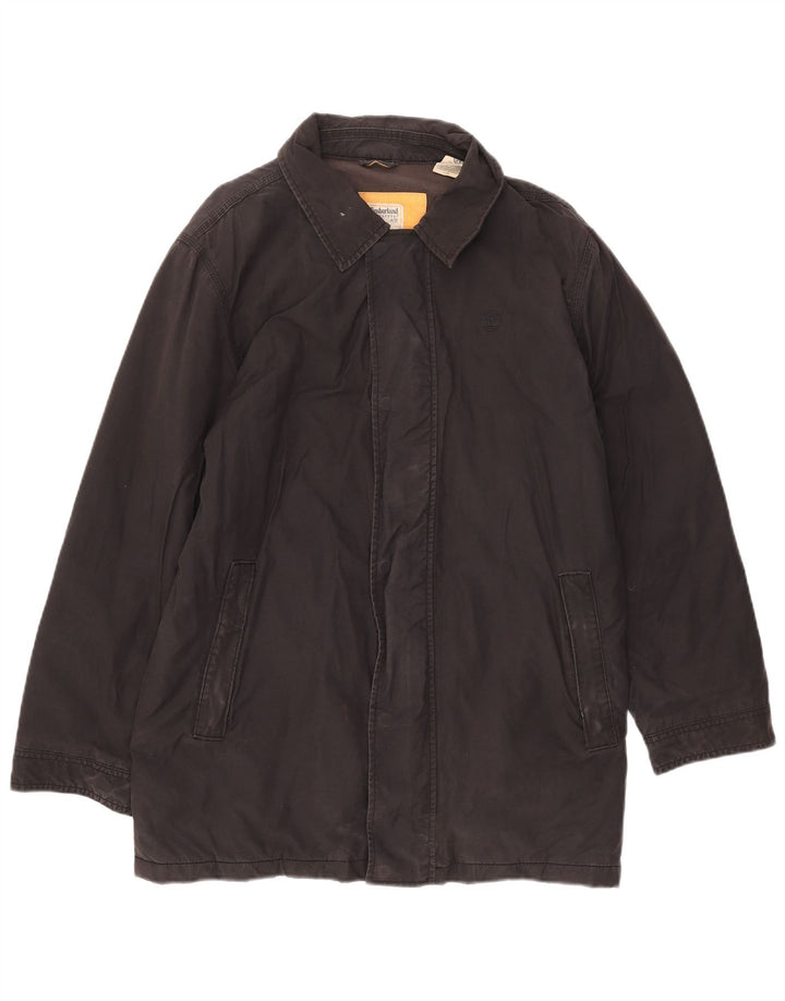 Timberland Herre Windbreaker Jacket UK 36 Small Black Bomuld