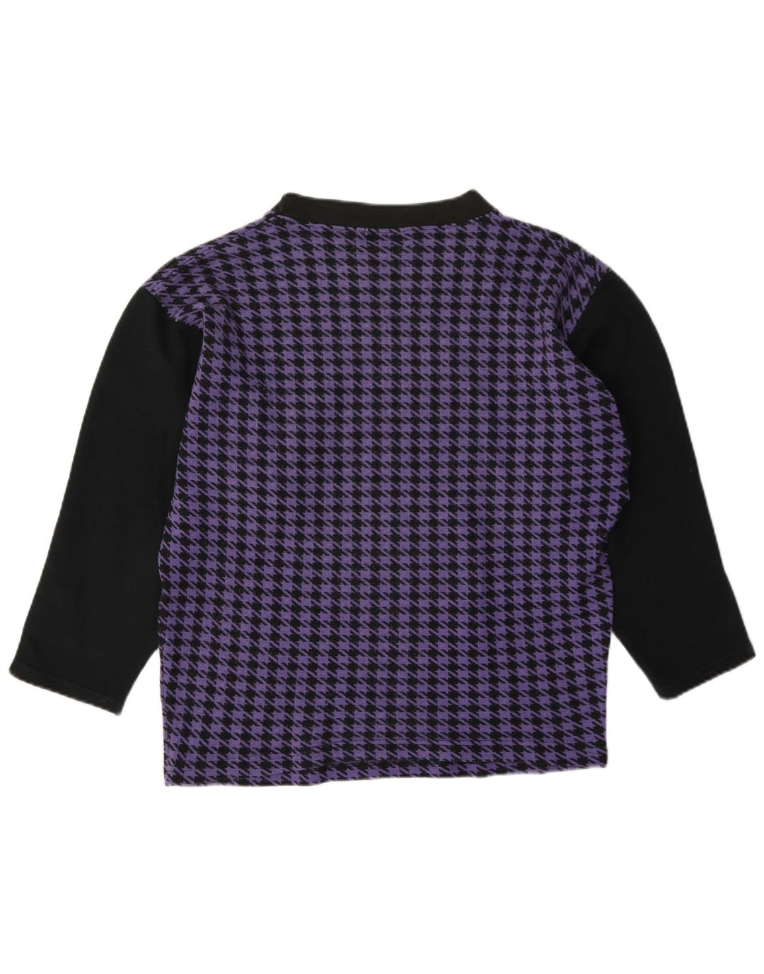 Gymnasium Dame Top Langærmet UK 14 Medium Lilla Houndstooth