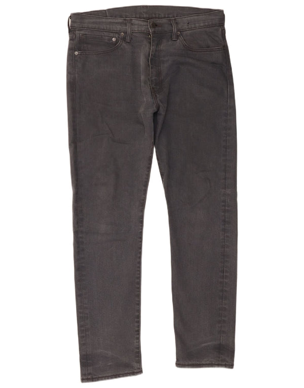 Levi's Slim Jeans til mænd W34 L32 Grå bomuld