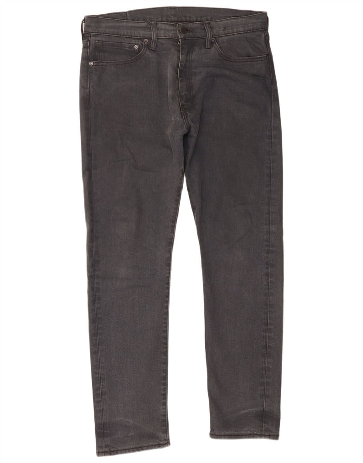 Levi's Slim Jeans til mænd W34 L32 Grå bomuld