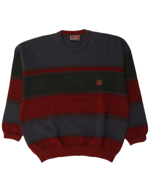 Navigare Herre sweater med rund hals 3XL flerfarvet Colourblock