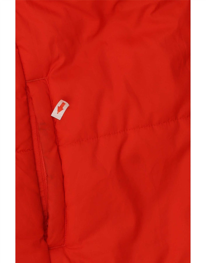 Nike Dame Oversized grafisk vendbar polstret frakke UK 10 Small Orange