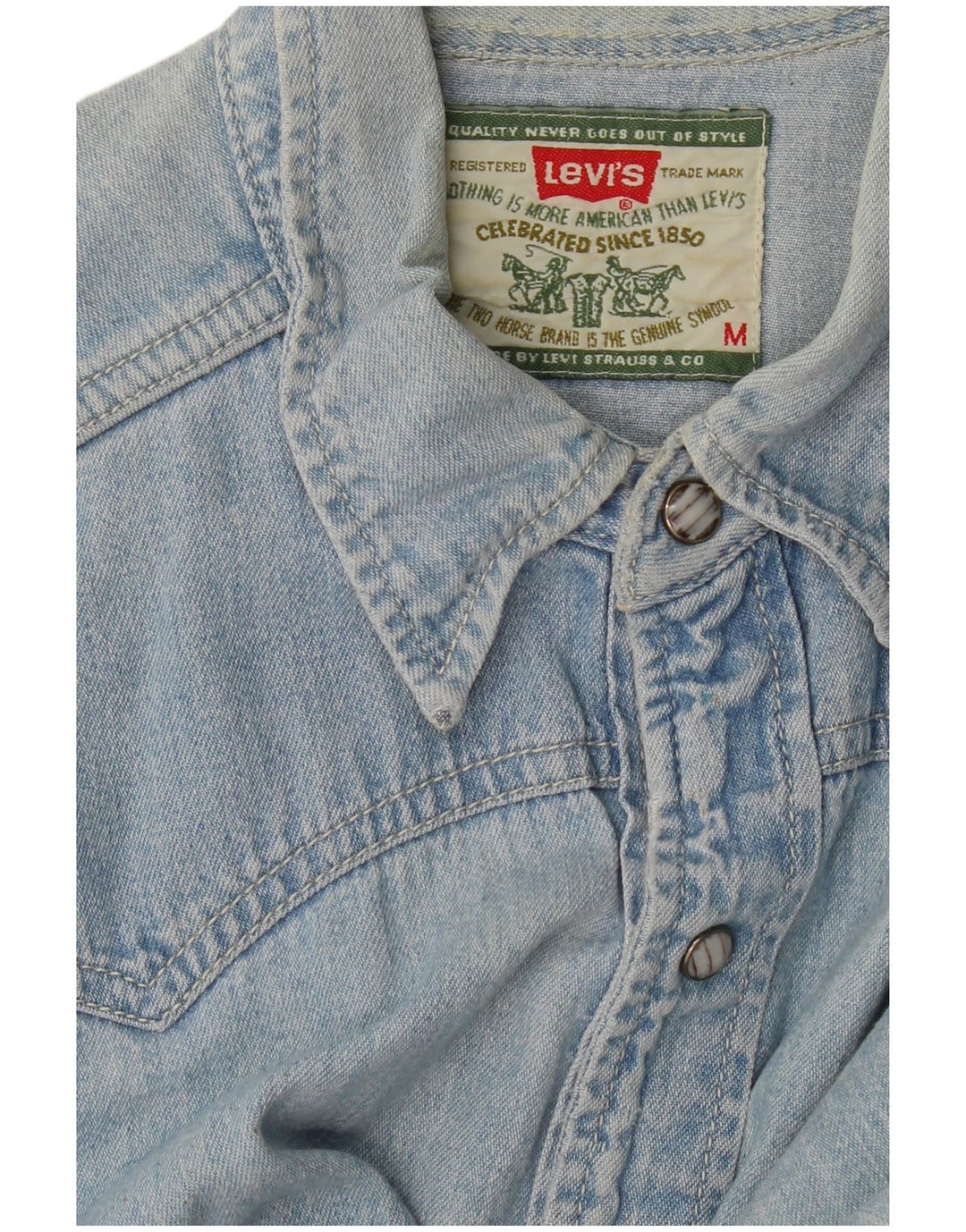 Levi's Denimskjorte til mænd mellemblå