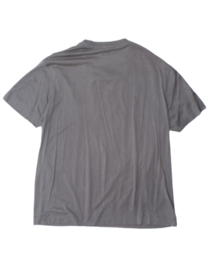 Emporio Armani Herre T-Shirt Top Stor Grå Lyocell