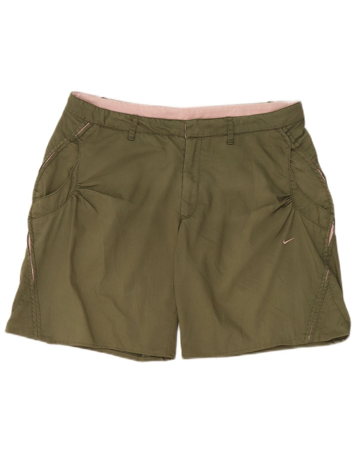 Nike Chino Shorts til kvinder UK 12 Medium W32 Khaki Bomuld
