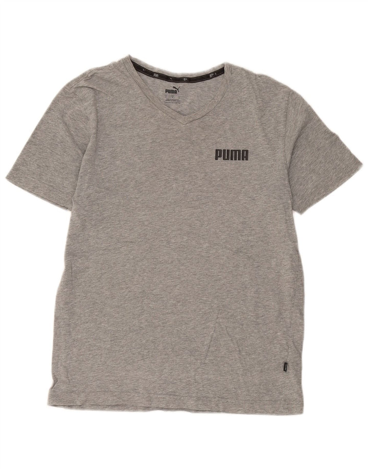 Puma herre T-shirt top lille grå bomuld