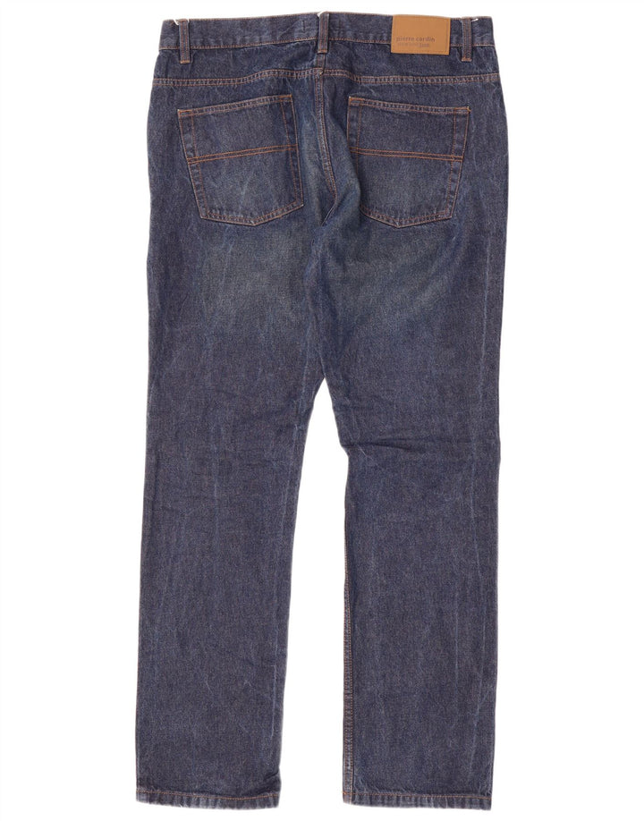 Pierre Cardin Straight Jeans til mænd W38 L33 Blå Bomuld