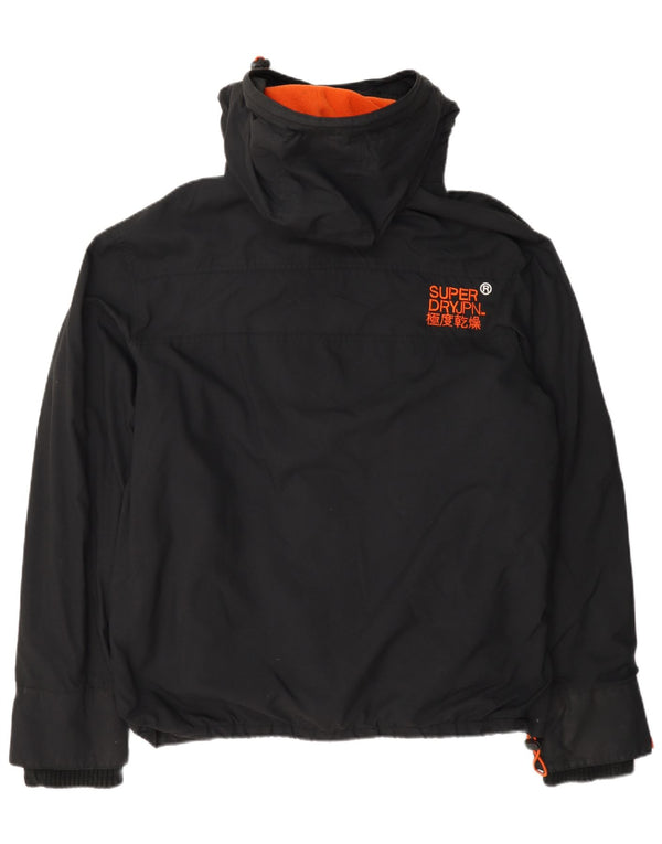 Superdry Herre The Windcheater Graphic Windbreaker Jacket UK 42 XL Sort