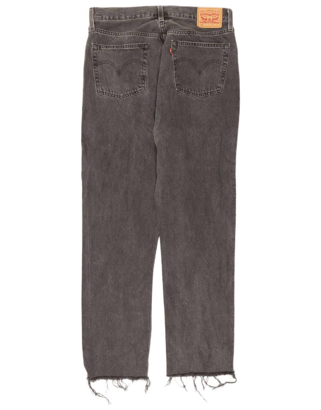 Levi's Dame 501 Straight Jeans W30 L30 Grå Bomuld