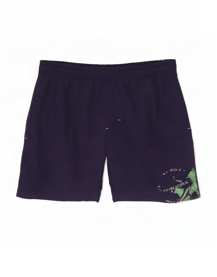 Diadora Herre grafiske svømmeshorts Medium Marineblå polyamid