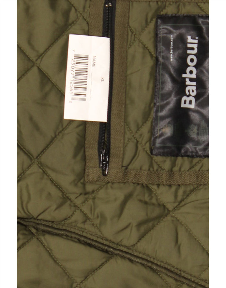 Barbour Herre quiltet jakke UK 42 XL Grøn polyester
