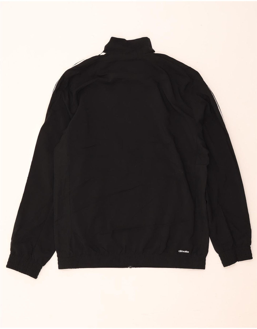 Adidas Herre Climalite træningsdragt Topjakke UK 42/44 Stor sort polyester