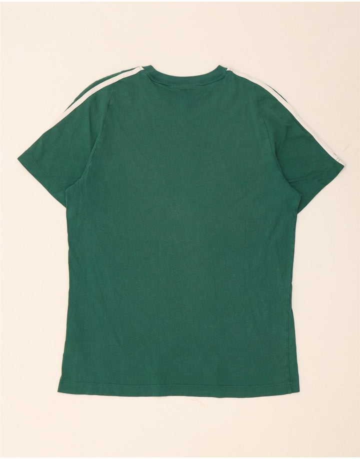 Adidas T-shirt top mellem grøn bomuld til mænd