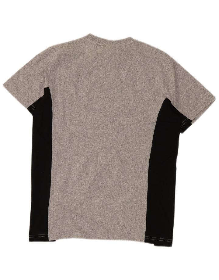 Fila Herre T-Shirt Top XS Grå Colourblock Bomuld