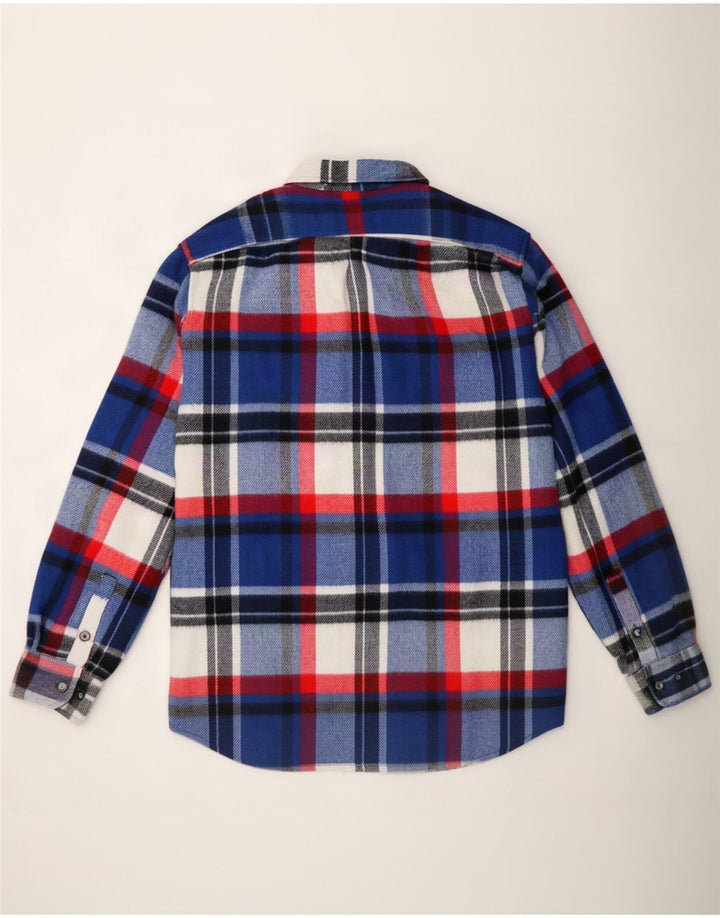 Vintage flannelskjorte til mænd XL blå ternet