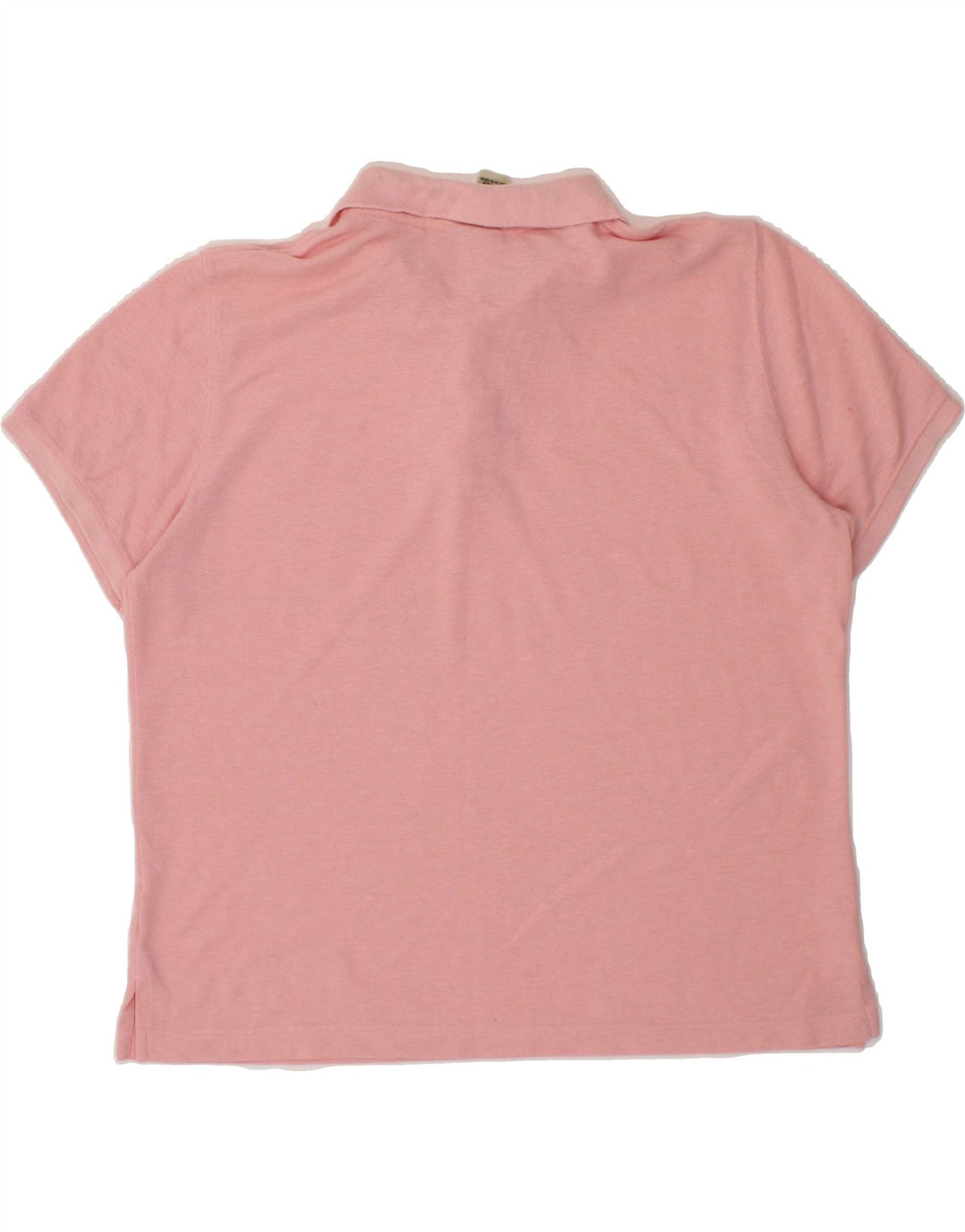 L.L.BEAN Womens Polo Shirt UK 14 Large Pink Polyester Vintage L.L.Bean and Second-Hand L.L.Bean from Messina Hembry 