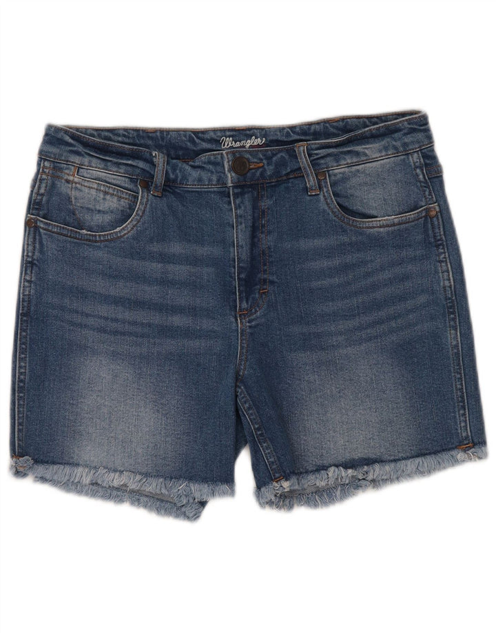 WRANGLER Dame denim Shorts US 7 Medium W32 Blå Bomuld