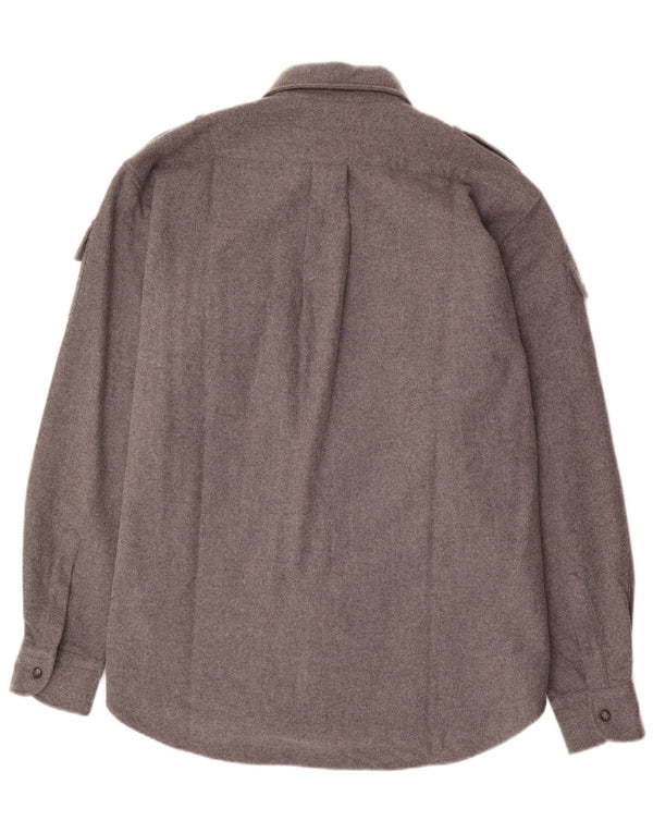 Napapijri Herre Geographic Military Flanell Shirt XL Grå Uld