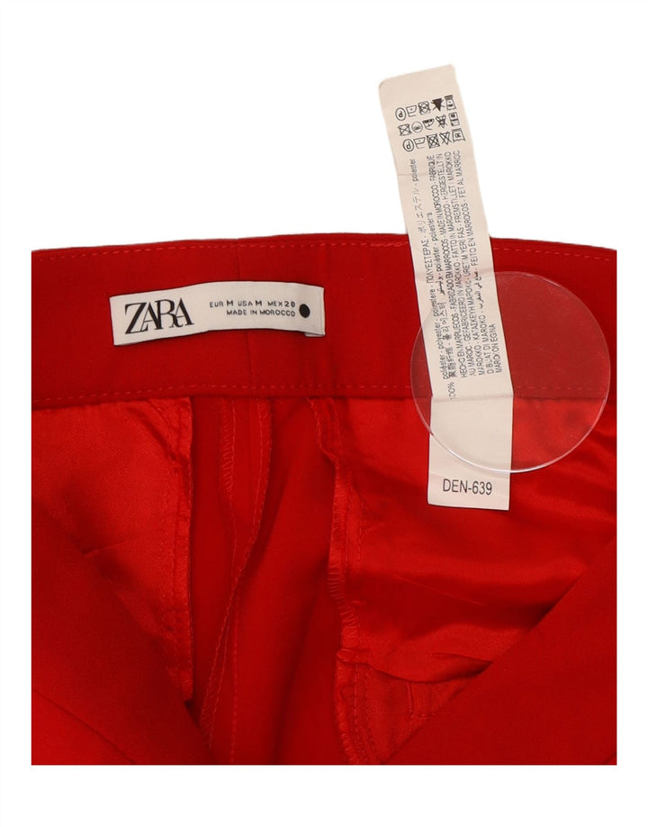 Zara Lige jakkesæt til kvinder Medium W28 L32 Rød Polyester