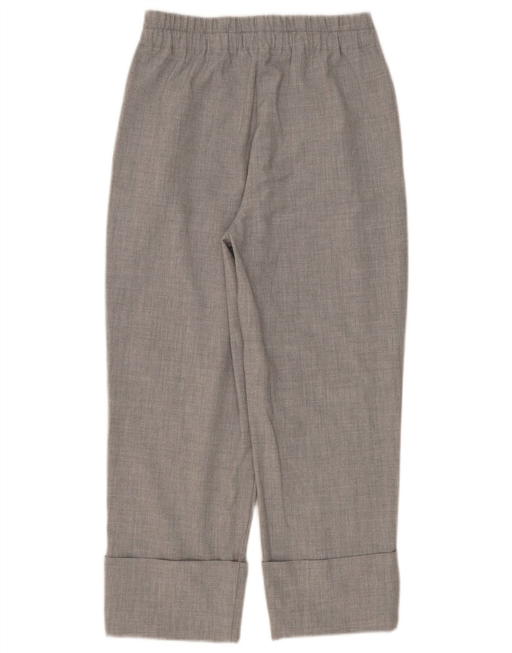 Zara Straight Cropped Bukser Small W26 L24 Grå