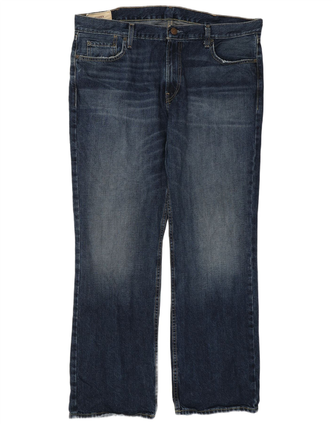 Hollister Bootcut jeans til mænd W38 L30 Marineblå bomuld