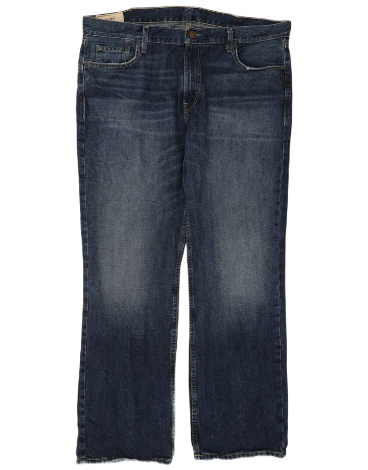 Hollister Bootcut jeans til mænd W38 L30 Marineblå bomuld