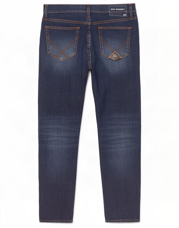 Roy Rogers Slim Jeans til mænd W35 L30 blå bomuld