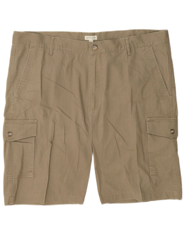 Oviesse Herre Cargo Shorts IT 55 2XL W42 Beige Bomuld