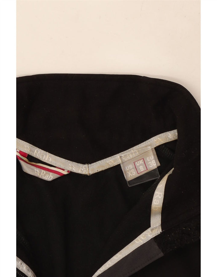RAB Dame Windbreaker Jacket UK 8 Small Black Colourblock