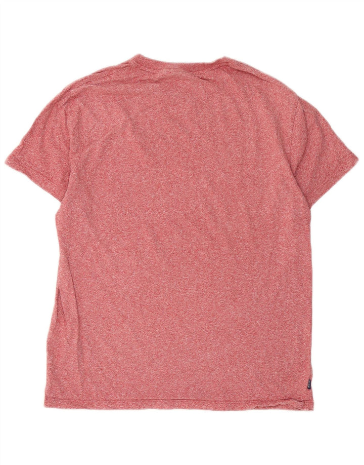 Superdry Herre T-shirt Top XL Rød Flecked Bomuld