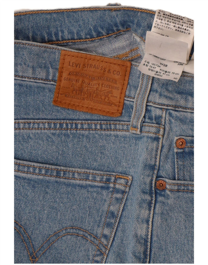 Levi's denimshorts til kvinder W28 mellemblå bomuld