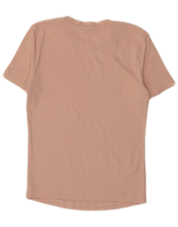 Zara Dame T-Shirt Top UK 14 Large Pink