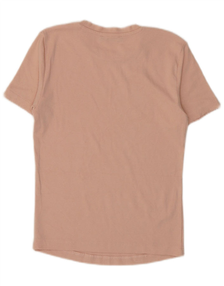 Zara Dame T-Shirt Top UK 14 Large Pink