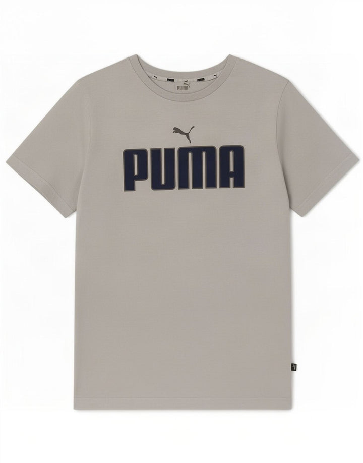 Puma Herre grafisk T-shirt top mellemgrå bomuld