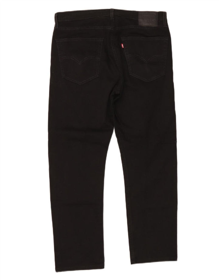 Levi's Herre 502 tilspidsede jeans W36 L29 sort bomuld