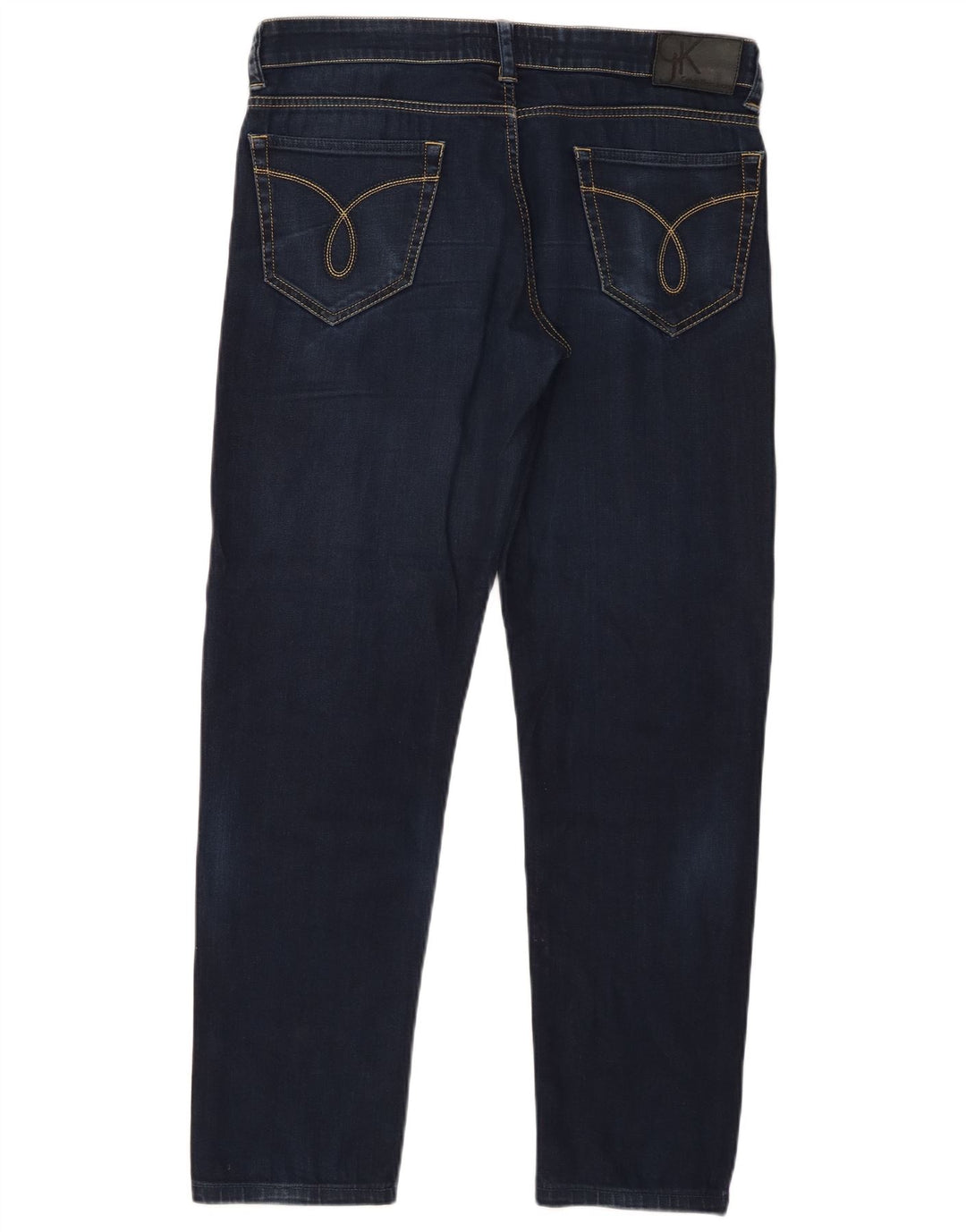 Calvin Klein Dame Slim Jeans W33 L29 Marineblå Bomuld