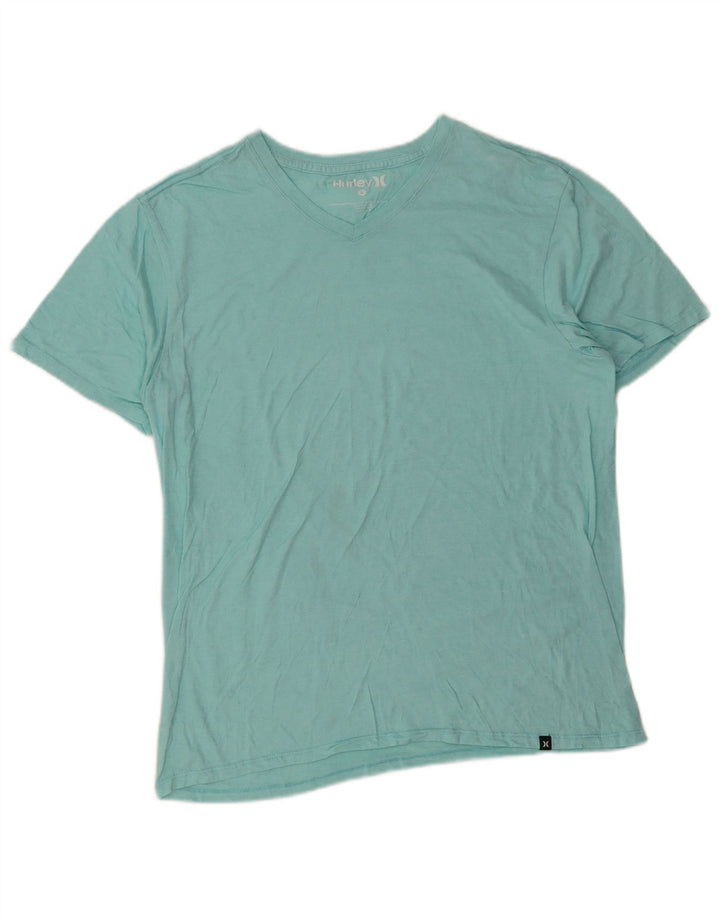 Hurley Herre T-Shirt Top Stor turkis polyester