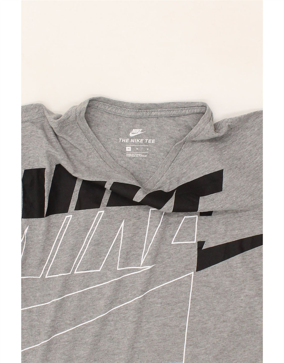 NIKE Mens Graphic T-Shirt Top Medium Grey Cotton Vintage Nike and Second-Hand Nike from Messina Hembry 