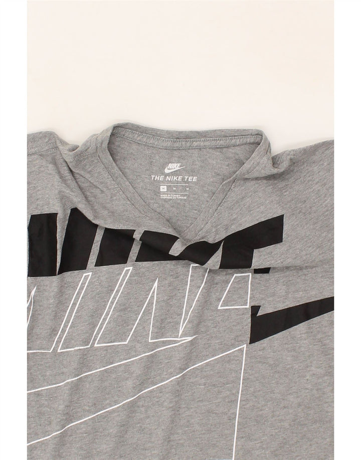 NIKE Mens Graphic T-Shirt Top Medium Grey Cotton Vintage Nike and Second-Hand Nike from Messina Hembry 