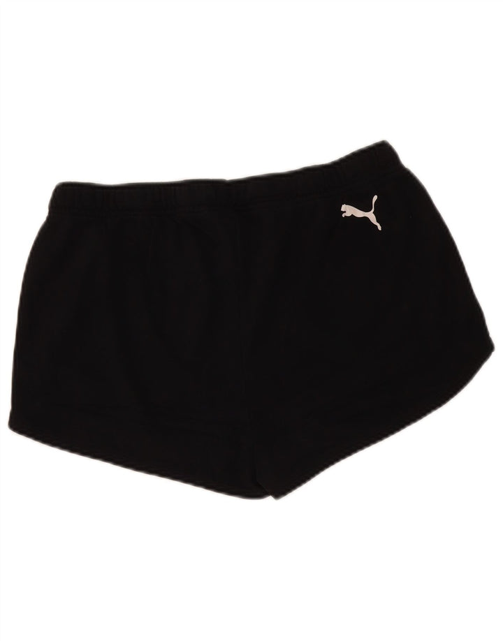 PUMA grafiske sportsshorts til kvinder UK 14 Large Black Polyester