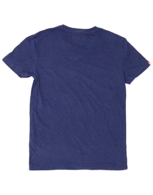 Superdry T-shirt top til mænd, lille marineblå bomuld