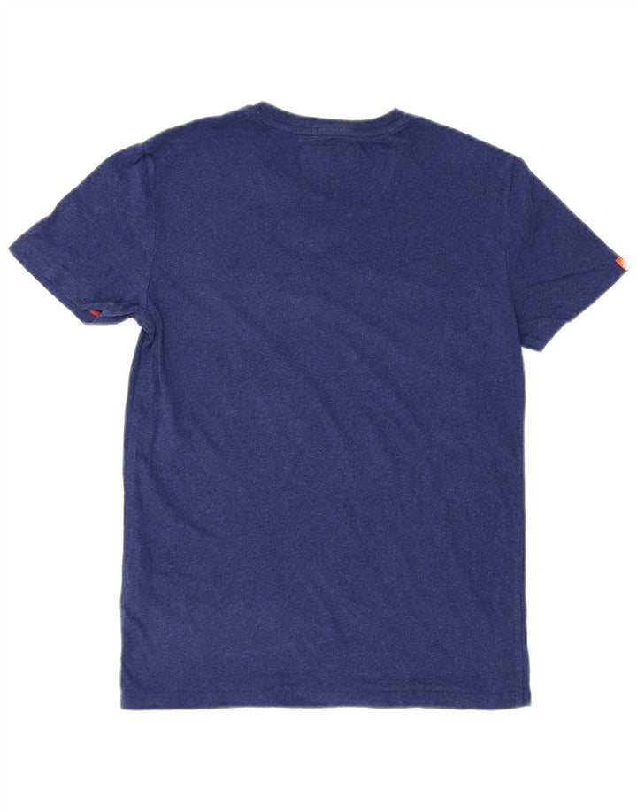 Superdry T-shirt top til mænd, lille marineblå bomuld