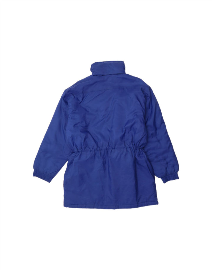 LOTTO Mens Hooded Graphic Raincoat UK 38 Medium Blue Nylon Vintage Lotto and Second-Hand Lotto from Messina Hembry 