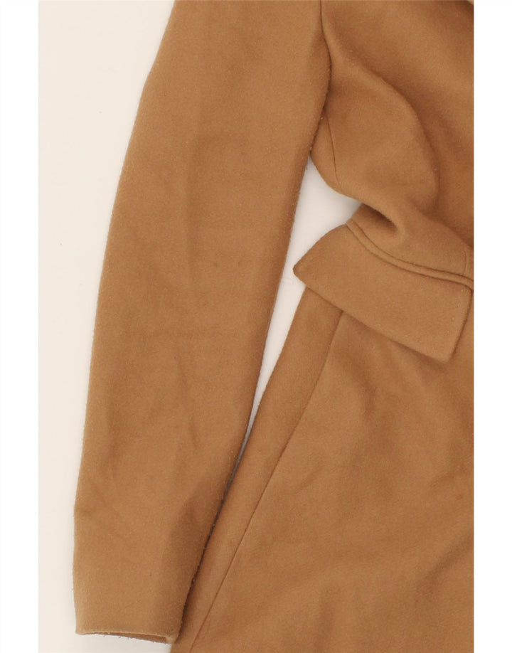 LIU JO Womens Overcoat UK 8 Small  Brown Polyester Vintage Liu Jo and Second-Hand Liu Jo from Messina Hembry 